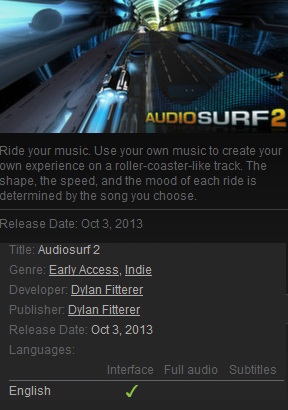 Audiosurf 2 Steam - Click Image to Close